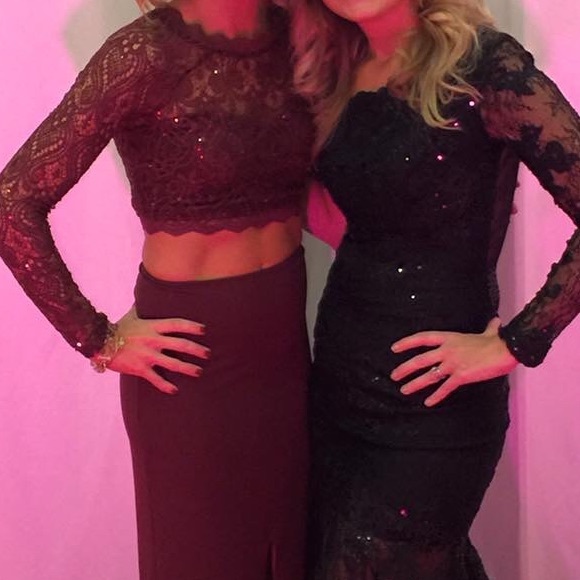 sequin crop top outfits